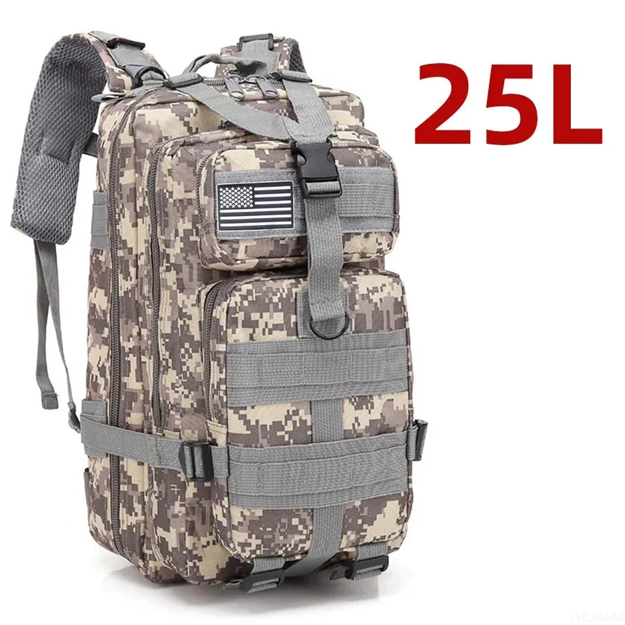 Waterdichte Tactische Rugzak 25L/50L โ 1000D Nylon Outdoor Backpack met Molle voor Hiking, Jacht & Kamperen