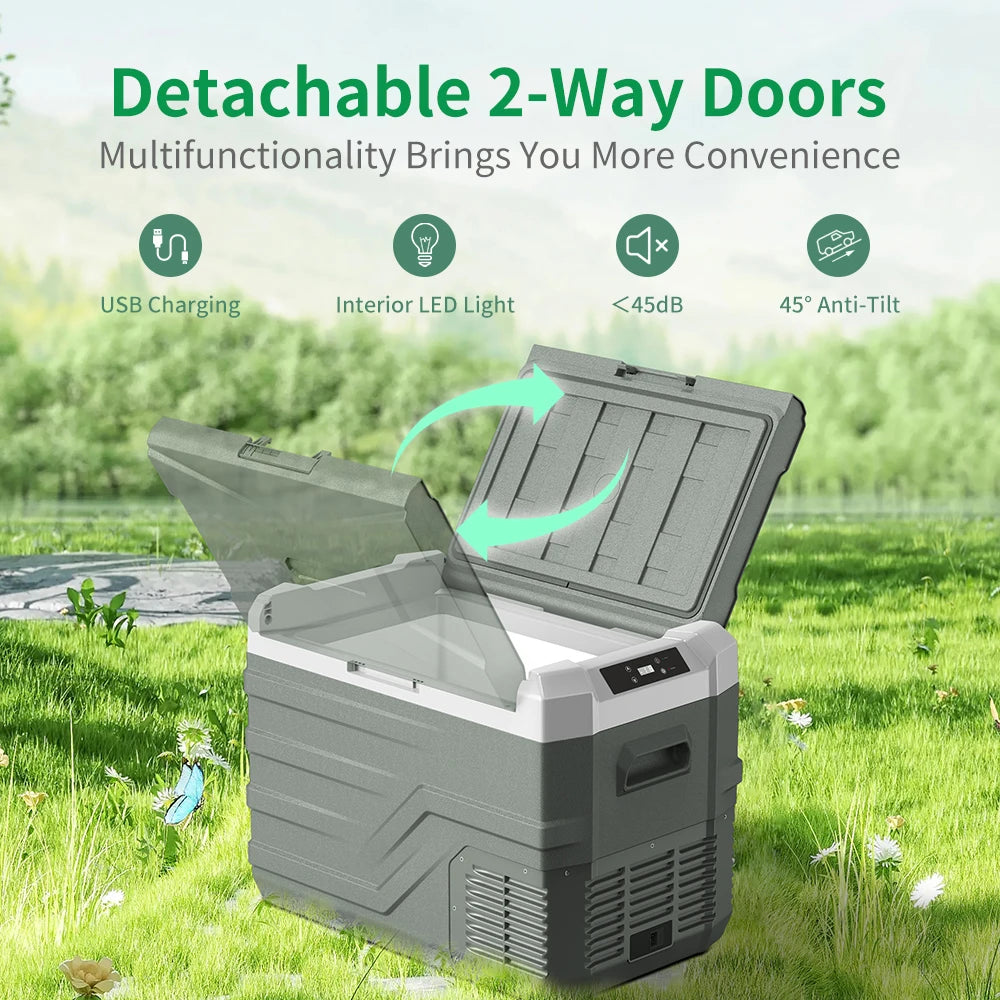25L/35L/45L Draagbare Auto Koelbox – 12V Compressor Koelkast/Diepvries
