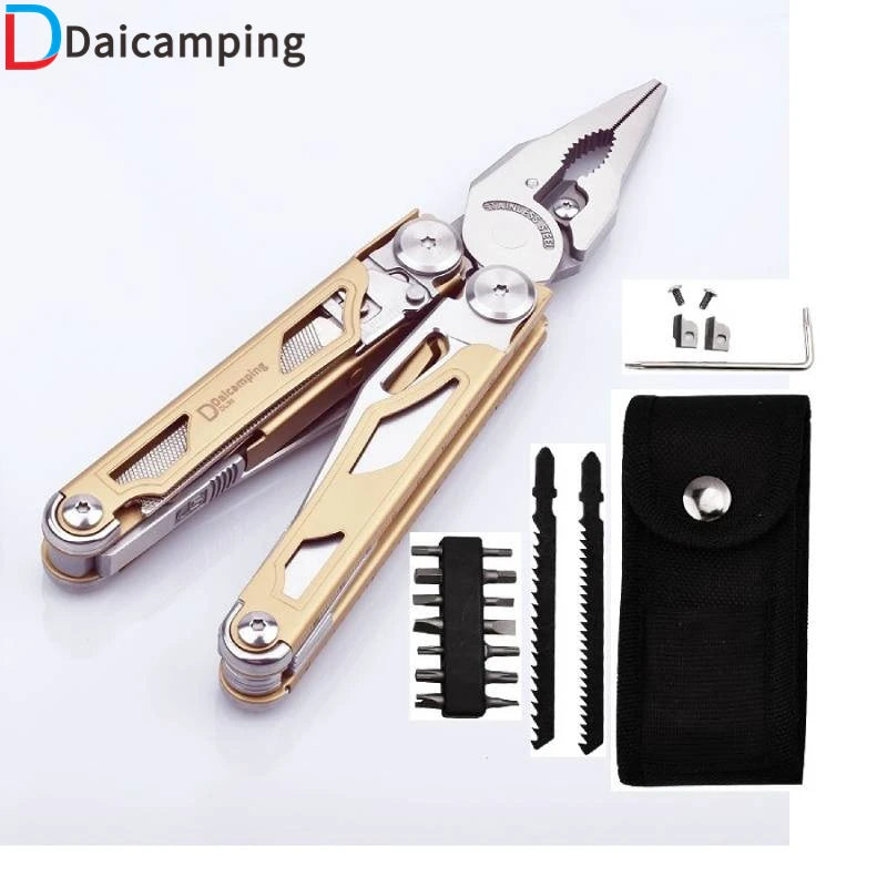 Daicamping DL30 Multitool – Survival-Tool – EDC-Multitool – austauschbare Teile – Alternative zum Schweizer Taschenmesser