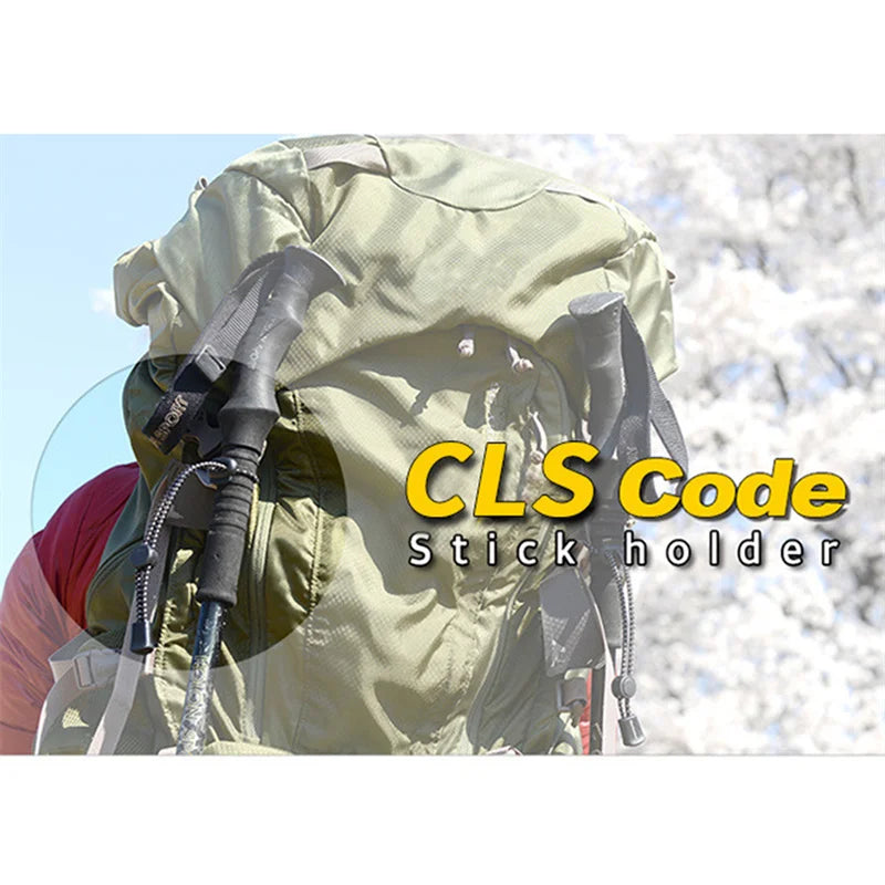 2/4/6 Pieces Trekking Pole Holder - Elastic Fastening Rope for Walking, Hiking & Camping