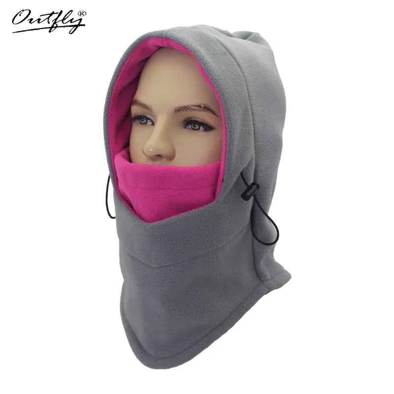 Winter Fietshoed & Ski Cap - Unisex Gevoerde Balaclava met Masker en Oorkleppen
