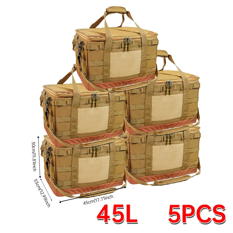 30-45-60L Outdoor Opbergtas | Grote Capaciteit Camping Tas voor Gasfles, Keukengerei en Picknick Benodigdheden
