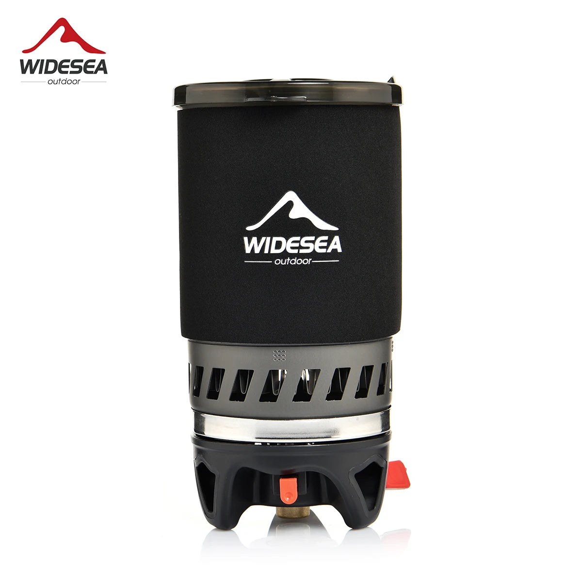 Camping Cooking System met Warmtewisselaar | Outdoor Gasfornuis met Koffiepot en Bestek voor Kamperen en Toerisme