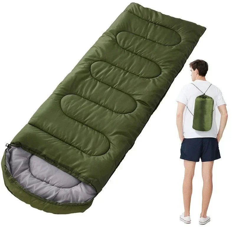 Ultraleichter 4-Jahreszeiten-Schlafsack | Wasserdicht & warm | Für Camping & Backpacking