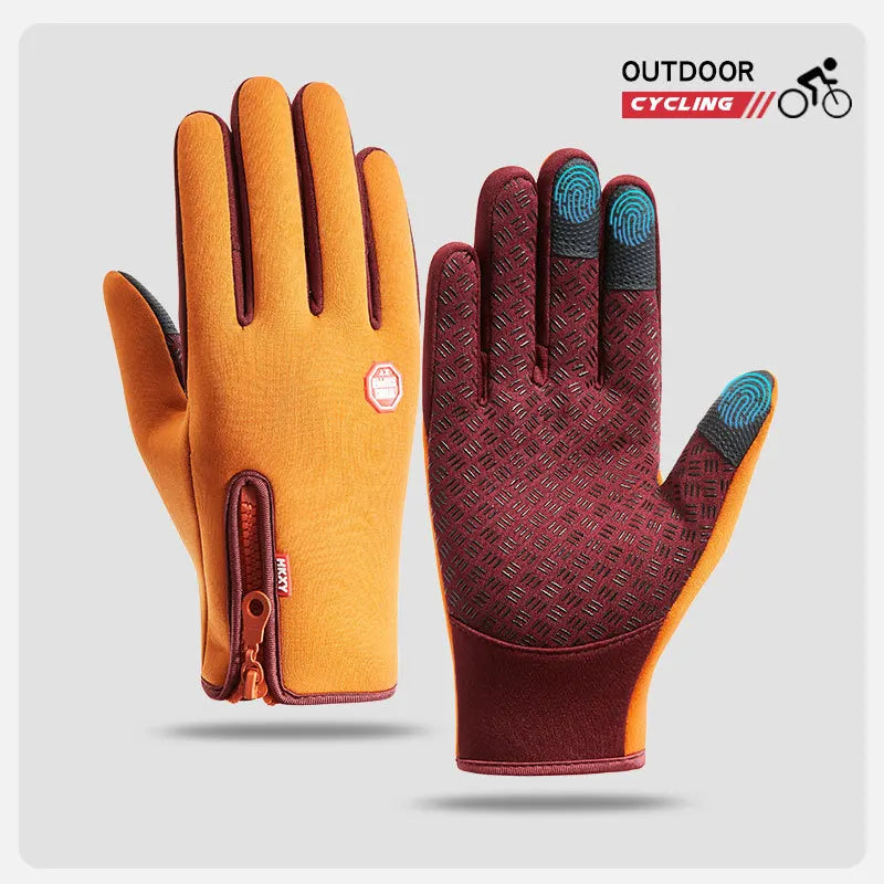 Winter Fietshandschoenen met Touchscreen โ Waterdicht & Antislip voor Heren & Dames | Outdoor, Motor & Ski