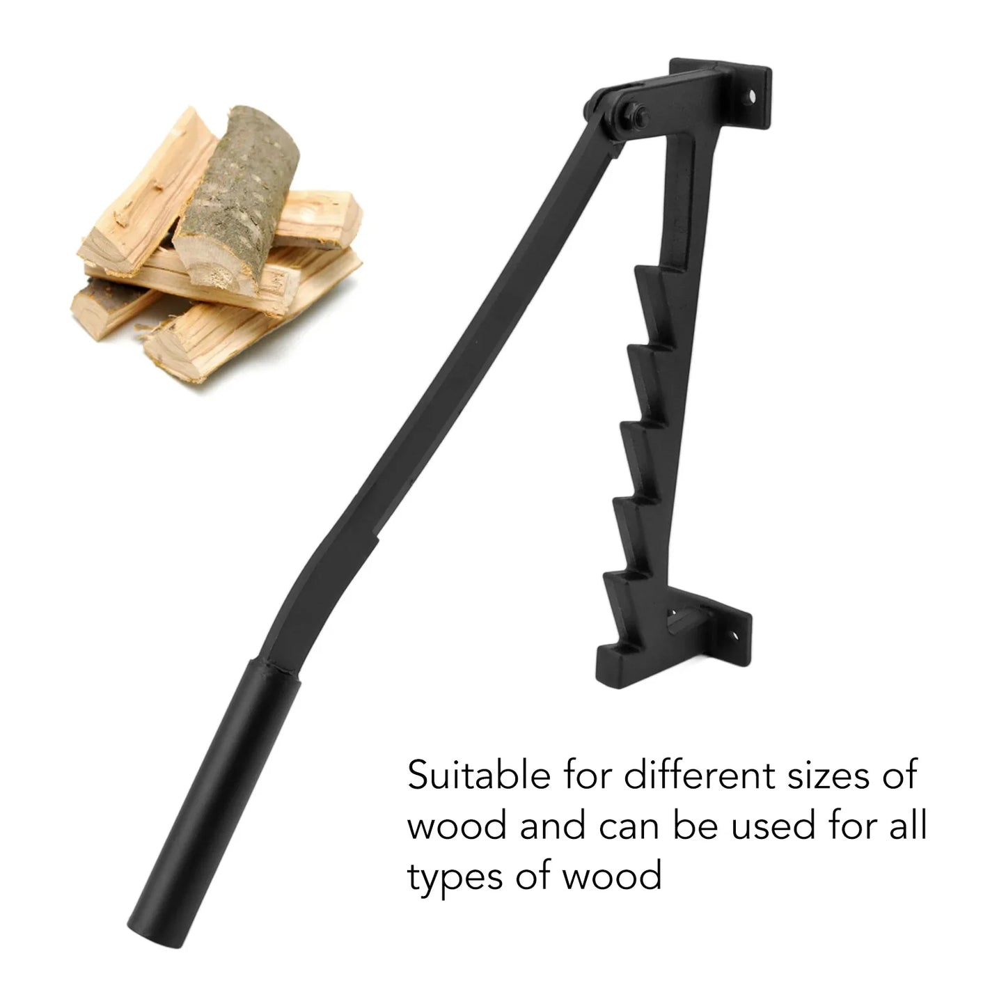 Wandgemonteerde Houtklover - Hoogwaardige Hoog-koolstof Staal Kindling Cracker