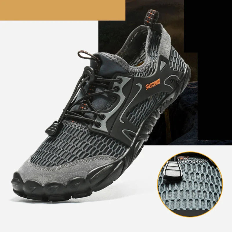 Wading Schoenen voor Mannen - Ademend Water Hiking Schoenen, Sneldrogende Mesh Sneakers voor Buiten en Klimmen