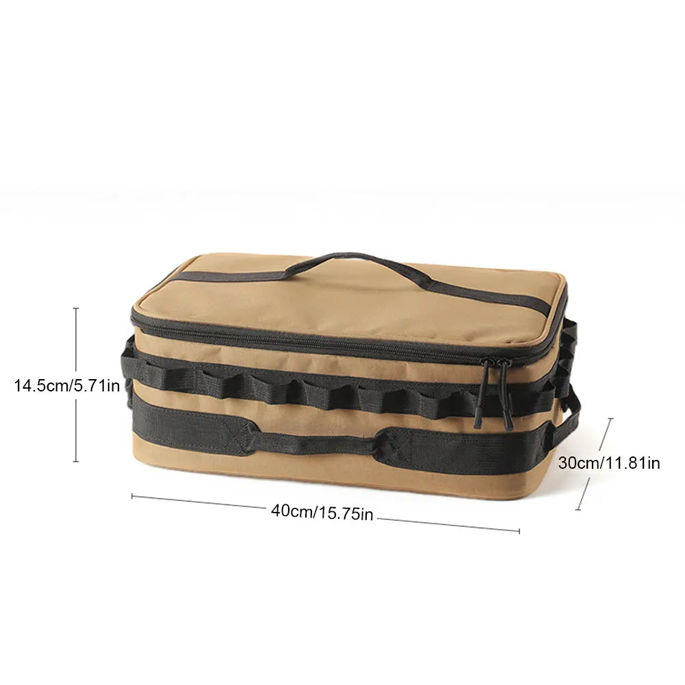 15L Tactical Camping Storage Bag, Grote Capaciteit Utility Tote Bag, Oxford Stof Organizer voor Kamperen, Hiking en Reizen