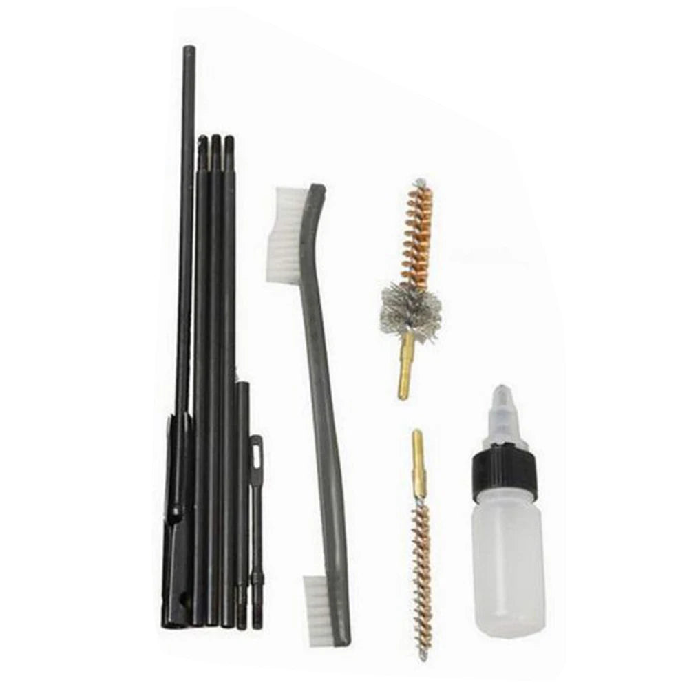 Waffenreinigungsset – 10-teiliges Set für Gewehre, Airsoft, Schrotflinten und Pistolen im Kaliber .22cal, 5,56 mm, 223 und 22LR