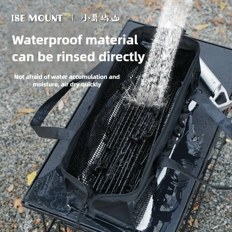 Outdoor Mesh Opbergtas voor Vloer | Draagbare Grotere Capaciteit Rubber Mesh Bag voor Sundries en Pegs