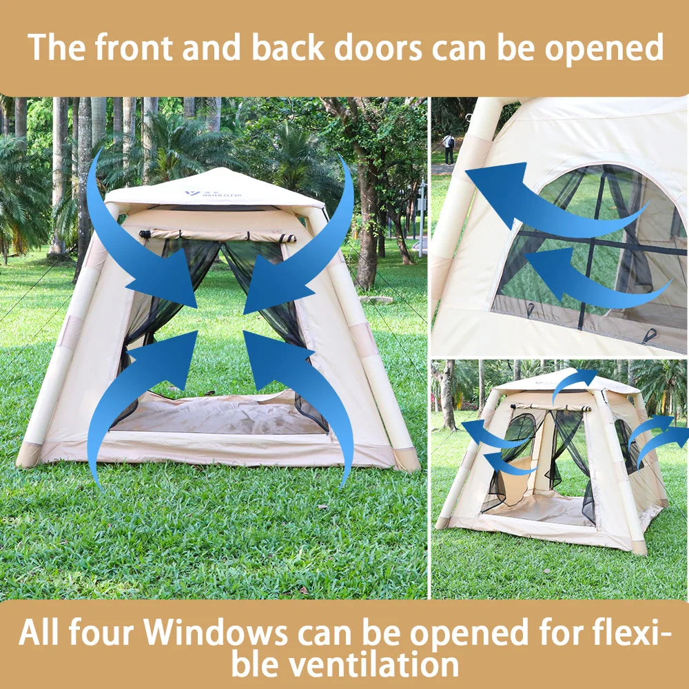 Opvouwbare Opblaasbare Outdoor Tent - Automatische Zon- en Regenbestendige Kampeertent
