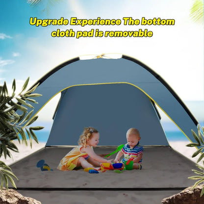 Snel Opvouwbare Strandtent – Automatische Zonnescherm Tent voor Camping & Outdoor (3-4 Personen)