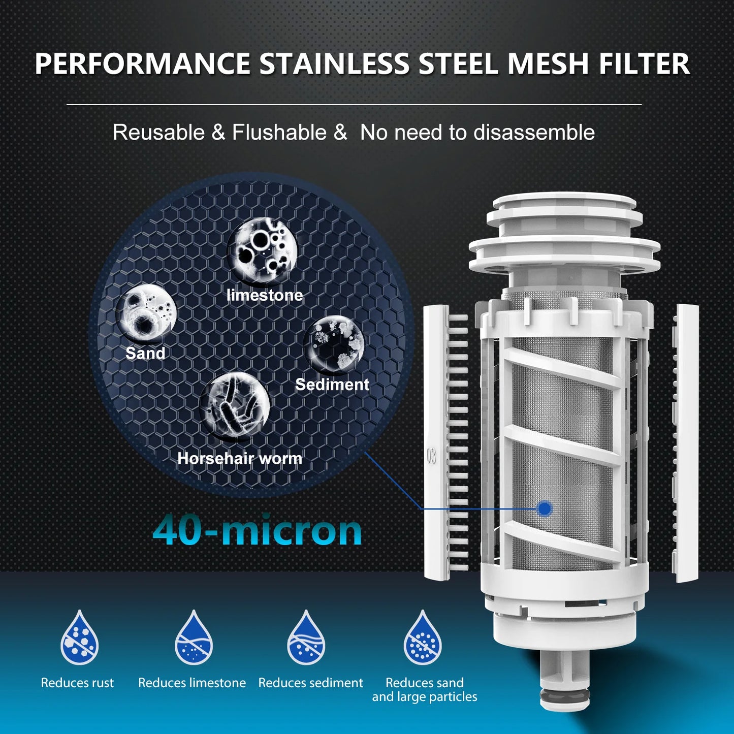Automatisch Draaiend Backwash Prefiltersysteem – Sediment Waterfilter voor het Hele Huis met RVS Mesh
