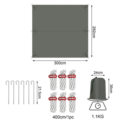 Outdoor Beschermende Camping Waterdichte Tarpaulin – UV & Regenbestendig
