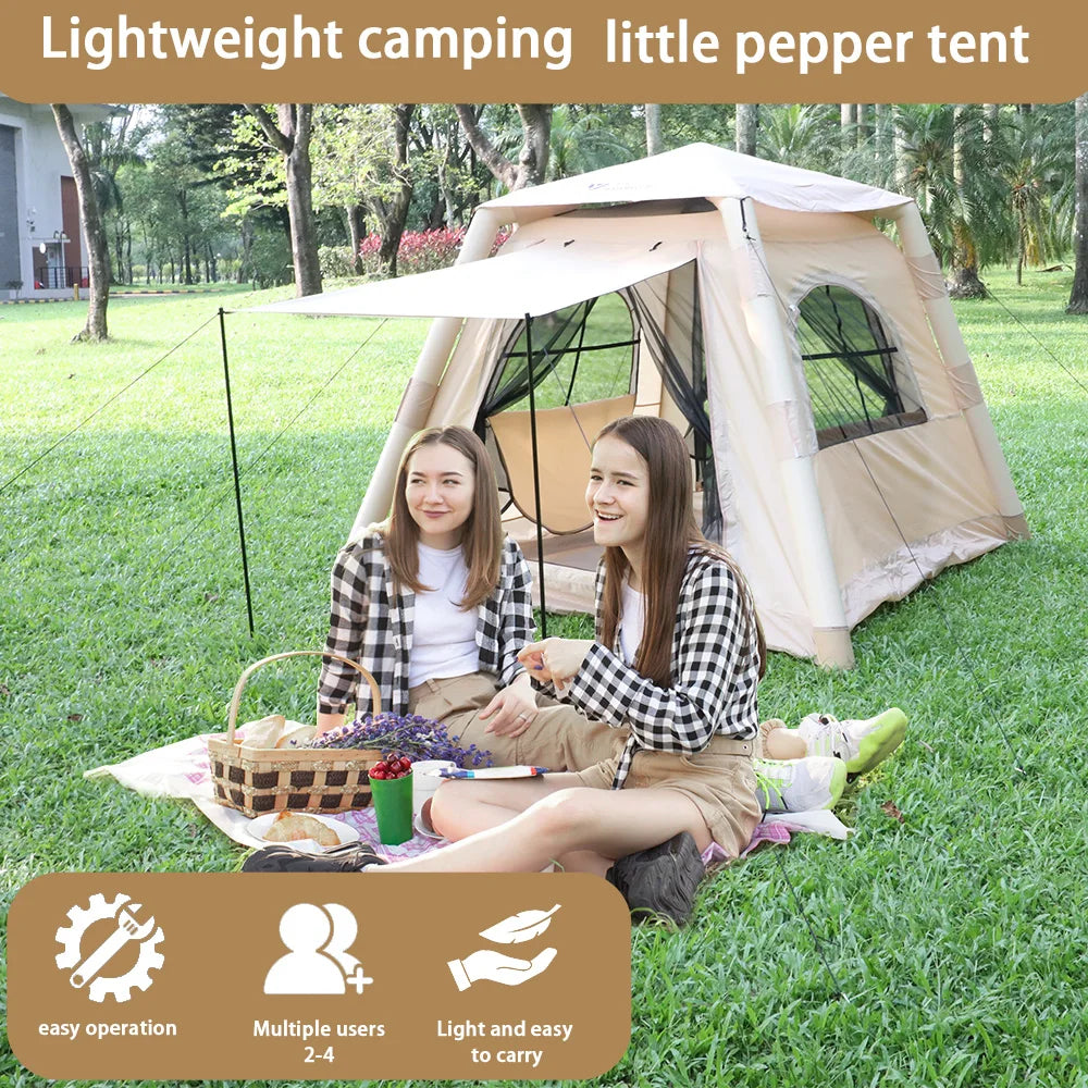 Opvouwbare Opblaasbare Outdoor Tent - Automatische Zon- en Regenbestendige Kampeertent
