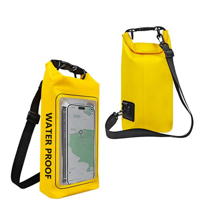 2L Droogzak met Touchscreen – Waterdichte Tas voor Trekking, Raften, Surfen & Kajak – Outdoor Sporttassen Campinguitrusting