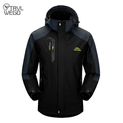 Heren Camping & Hiking Jas – Winddichte, Waterdichte en Sneldrogende Outdoor Jas voor Herfst, Klimmen en Trekking