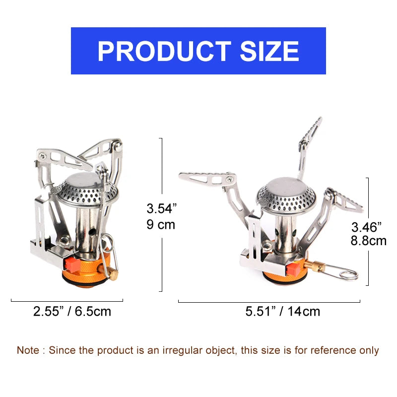 Widesea Camping Gas Stove - Foldable Titanium Gas Stove for Outdoor, Picnic and Survival
