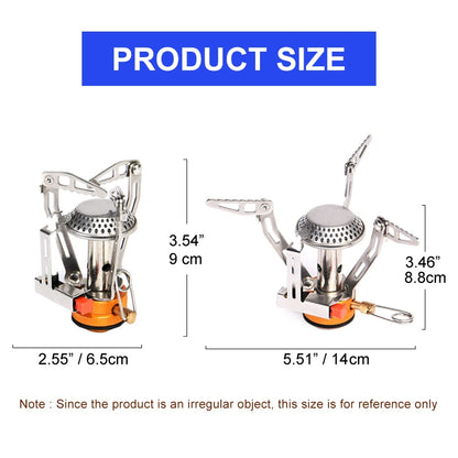 Widesea Camping Gas Stove - Foldable Titanium Gas Stove for Outdoor, Picnic and Survival