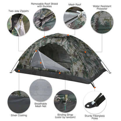 Outdoor Tent - Lightweight Tent with UV Protection and Insect Screen - Waterproof