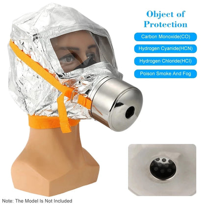 New Fire Emergency Escape Mask – 30 Minutes Protection Against Smoke and Dust, CE Certified