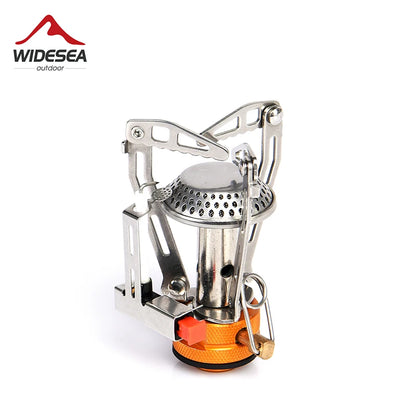 Widesea Camping Gas Stove - Foldable Titanium Gas Stove for Outdoor, Picnic and Survival