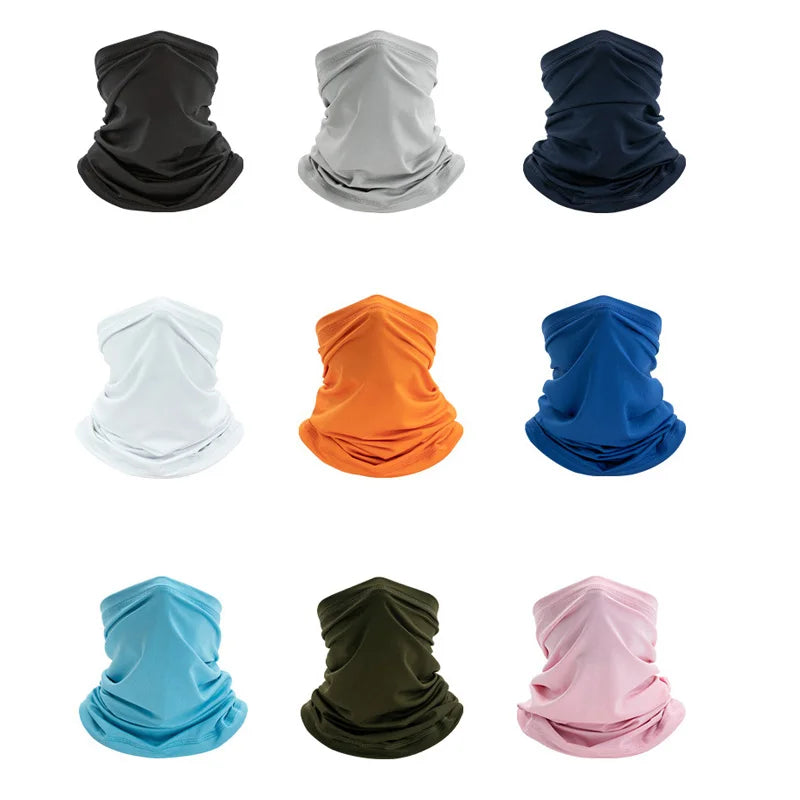 Unisex Magic Zijde Sjaal – Outdoor Sport Balaclava & Nekwarmer – Ademend, UV-bestendig Fiets- en Wandelsjaal