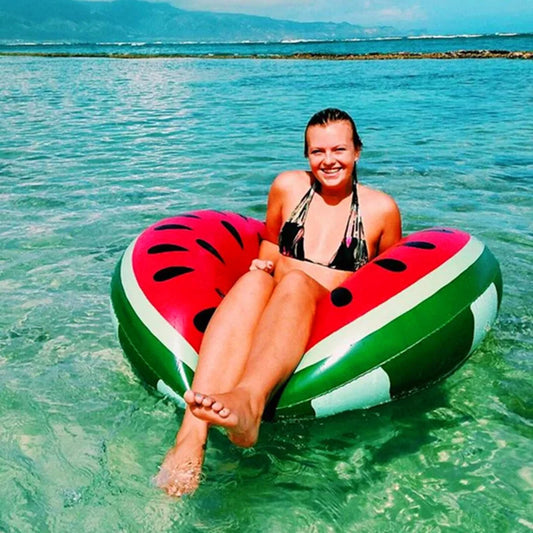 Watermelon Pool Float - Inflatabele Zwemring voor Volwassenen en Kinderen, Perfect voor Zomer Beach Party en Zwembad