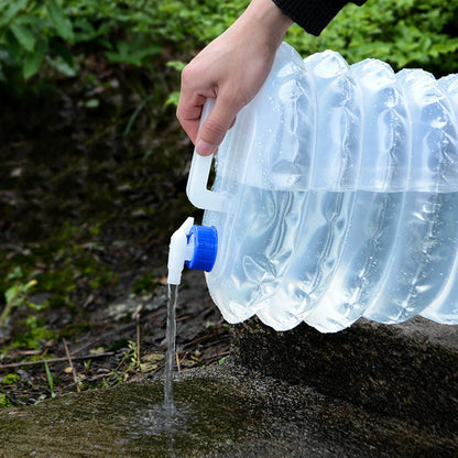 Faltbarer Wasserbehälter – 3 l/5 l/8 l/10 l/15 l – tragbarer Wasserbeutel für den Außenbereich – Survival-Wasseraufbewahrung und Camping-Zubehör