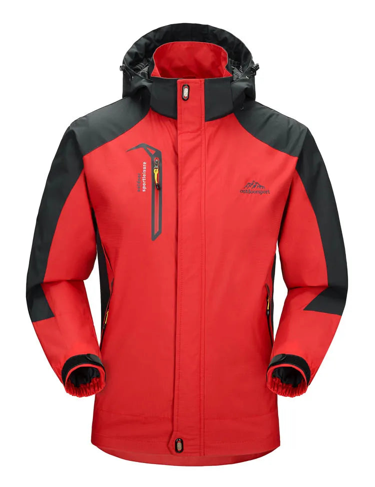 Heren Camping & Hiking Jas – Winddichte, Waterdichte en Sneldrogende Outdoor Jas voor Herfst, Klimmen en Trekking