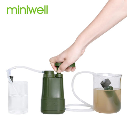 Draagbaar Waterfilter voor Camping, Hiking & Noodgevallen – 3-laags Filtratiesysteem