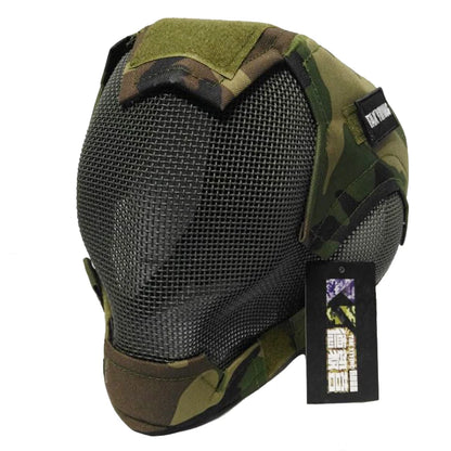 TAK YIYING Airsoft Full Face Mask – Stalen Mesh Beschermmasker voor Paintball & Jacht