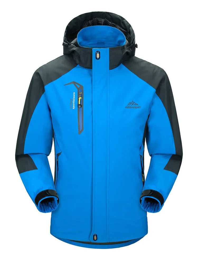 Heren Camping & Hiking Jas – Winddichte, Waterdichte en Sneldrogende Outdoor Jas voor Herfst, Klimmen en Trekking