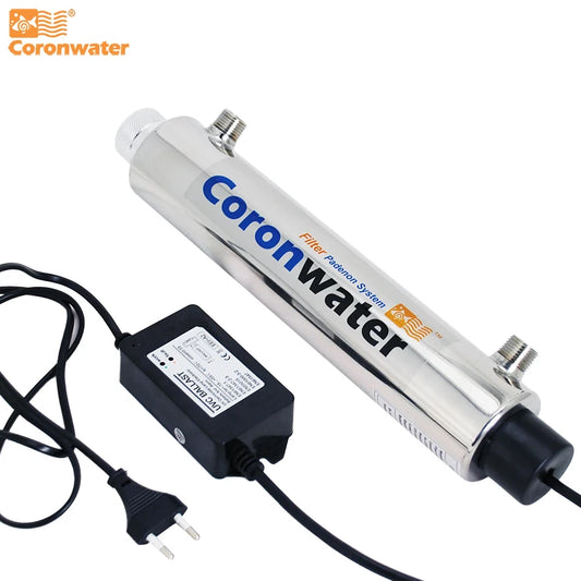 Coronwater 2GPM PH UV-Wasserfiltersystem – CE/RoHS-zertifizierter Untertisch-Wasserreiniger aus Edelstahl für Zuhause und Büro