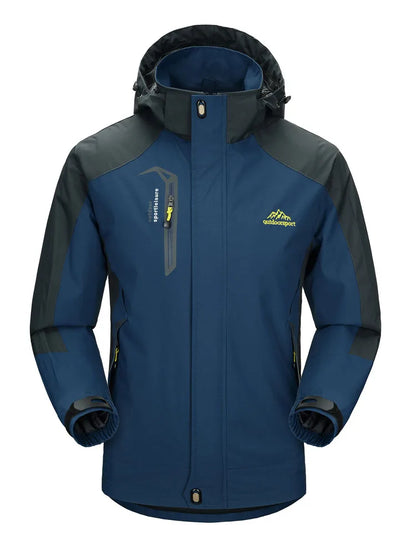 Heren Camping & Hiking Jas – Winddichte, Waterdichte en Sneldrogende Outdoor Jas voor Herfst, Klimmen en Trekking