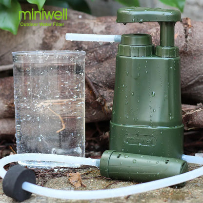 Draagbaar Waterfilter voor Camping, Hiking & Noodgevallen – 3-laags Filtratiesysteem