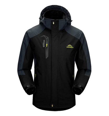 Heren Camping & Hiking Jas – Winddichte, Waterdichte en Sneldrogende Outdoor Jas voor Herfst, Klimmen en Trekking