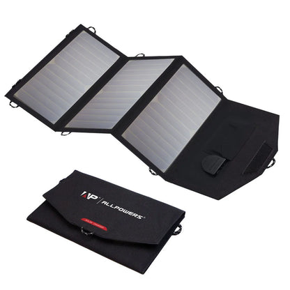 21W Opvouwbare Solar Oplader met 2 USB-Poorten – Draagbaar Zonnepaneel voor iPhone, iPad, GoPro, Huawei & Outdoor Camping