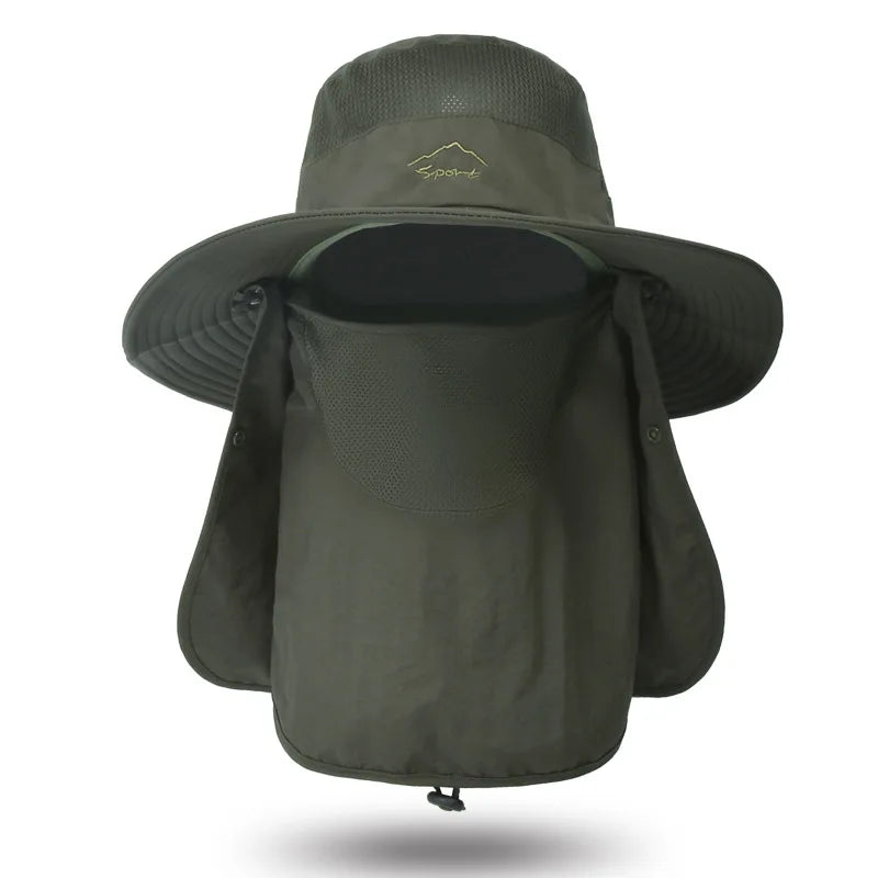 Wasserdichter Fischerhut – UV-Schutz, Outdoor-Sonnenhut zum Angeln, Wandern, Gartenarbeit und Strand