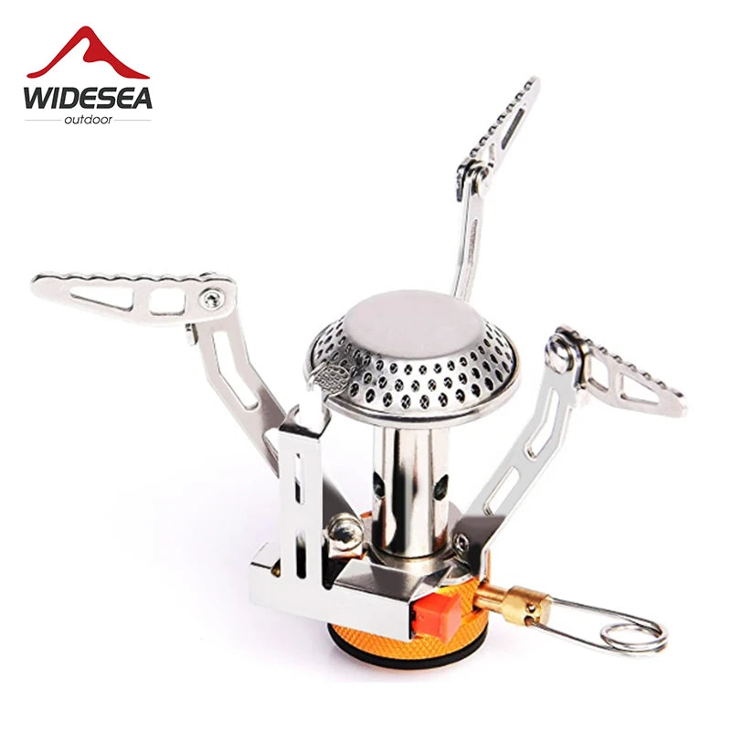 Widesea Camping Gas Stove - Foldable Titanium Gas Stove for Outdoor, Picnic and Survival
