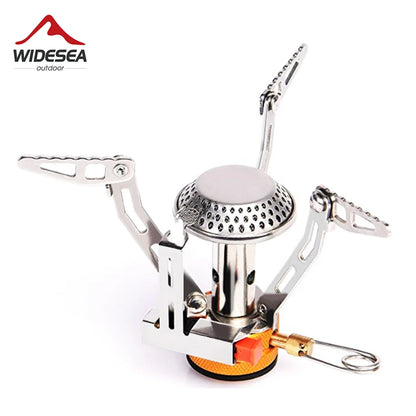 Widesea Camping Gas Stove - Foldable Titanium Gas Stove for Outdoor, Picnic and Survival