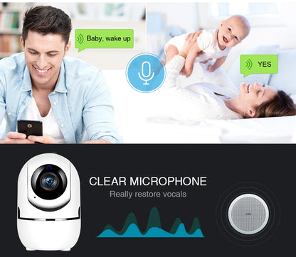 WLAN-IP-Kamera YCC365 Plus – 3 MP Smart Home Auto Tracking, volle Nachtsicht, kabellose CCTV-Überwachungskamera