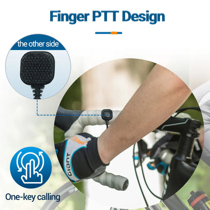 Baofeng Throat Mic Walkie Talkie Headset – verdeckter Röhren-Ohrhörer mit Finger-PTT für UV-5R, UV-82, UV-13 und mehr