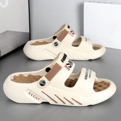 Zomer Heren Massage Slippers – Comfortabele Outdoor en Indoor Sandalen, Lichtgewicht Slip-On in Grote Maten 47-48