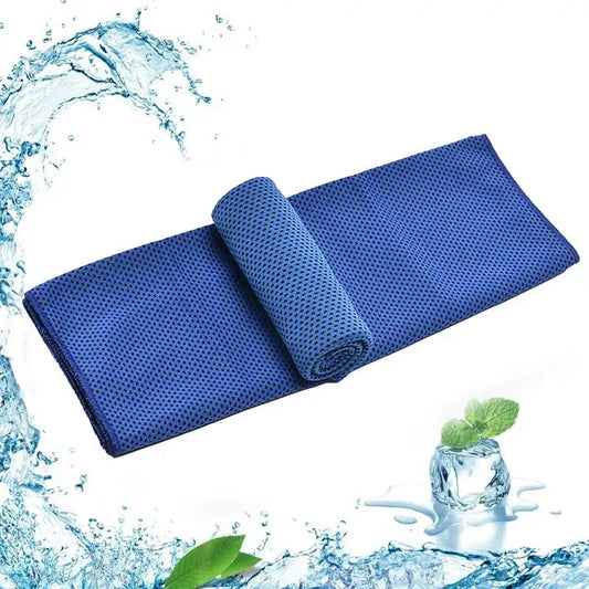 1pc Polyester Cooling Towel, Sneldrogend Ice Towel, Zacht en Ademend Microfiber Sportdoek voor Yoga, Hardlopen, Gym en Workout