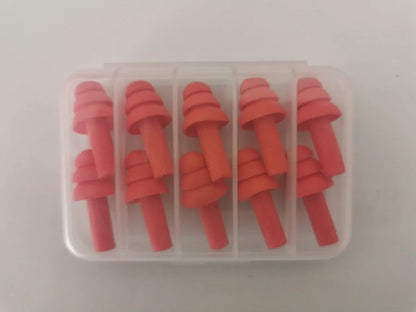 5Pairs/set box-packed comfort earplugs noise reduction silicone Soft Ear Plugs Swimming Silicone Earplugs Protective for sleep