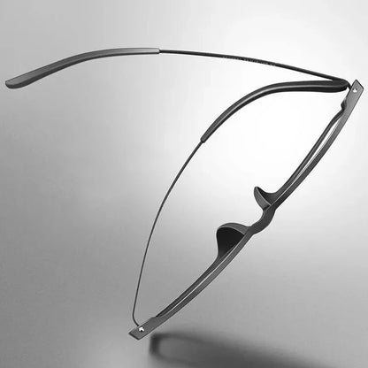 Pure Titanium Multifocale Leesbril – Anti-Blauw Licht, Automatische Aanpassing, Unisex Bril voor Dichtbij en Veraf