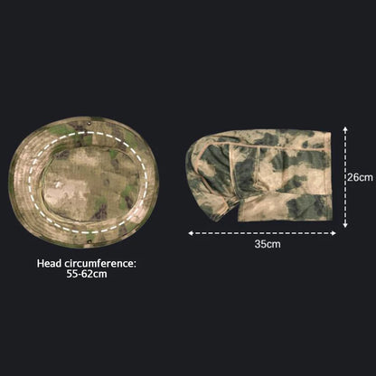 Tactische Camouflage Hoed met UV-bescherming - Verstelbare Outdoor Boonie Hoed voor Hiking, Vissen en Zonbescherming