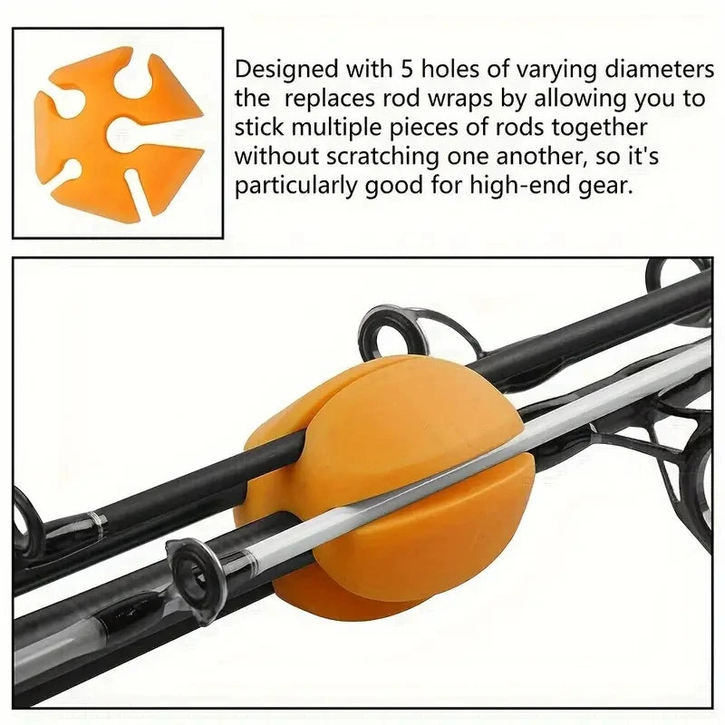 Rod Ball Retaining Clip – Visserij Accessoire voor Bescherming en Opslag van Hengels – Siliconen Rod Holder Protector