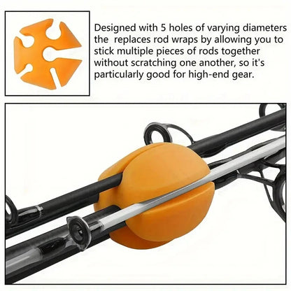 Rod Ball Retaining Clip – Visserij Accessoire voor Bescherming en Opslag van Hengels – Siliconen Rod Holder Protector